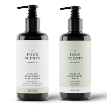 Load image into Gallery viewer, Vitality Wash and Moisturiser Duo in Pump Bottles
